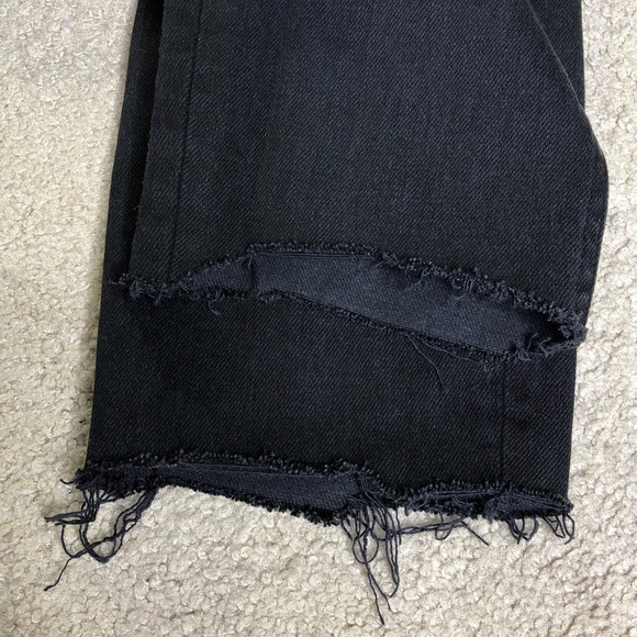 Everlane Cut Off Raw Hem Black Crop Skinny Jeans - Picture 10 of 13